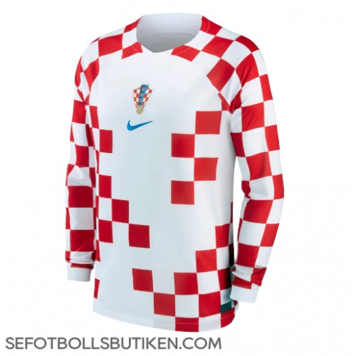 Kroatien Replika Hemma matchkläder VM 2022 Långa ärmar